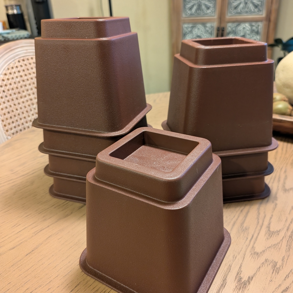 Brown Furniture Bed Risers